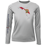 Key West, FL State of Florida Girl's Long Sleeve UPF 50+ Dry-Fit Shirt