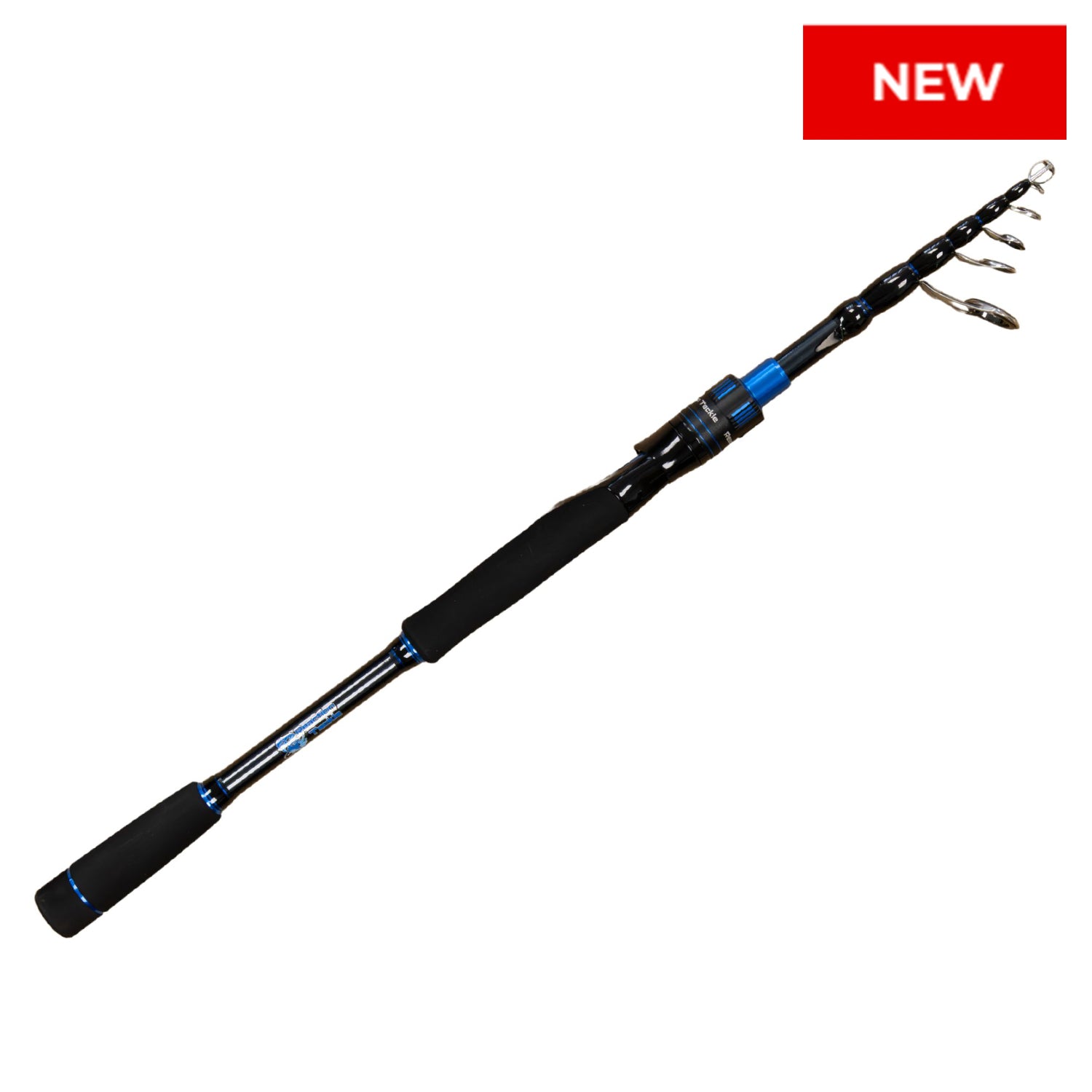 Caña telescópica giratoria Reaction Tackle - Caña de pescar de viaje de carbono - Caña plegable para agua dulce y salada - NUEVA