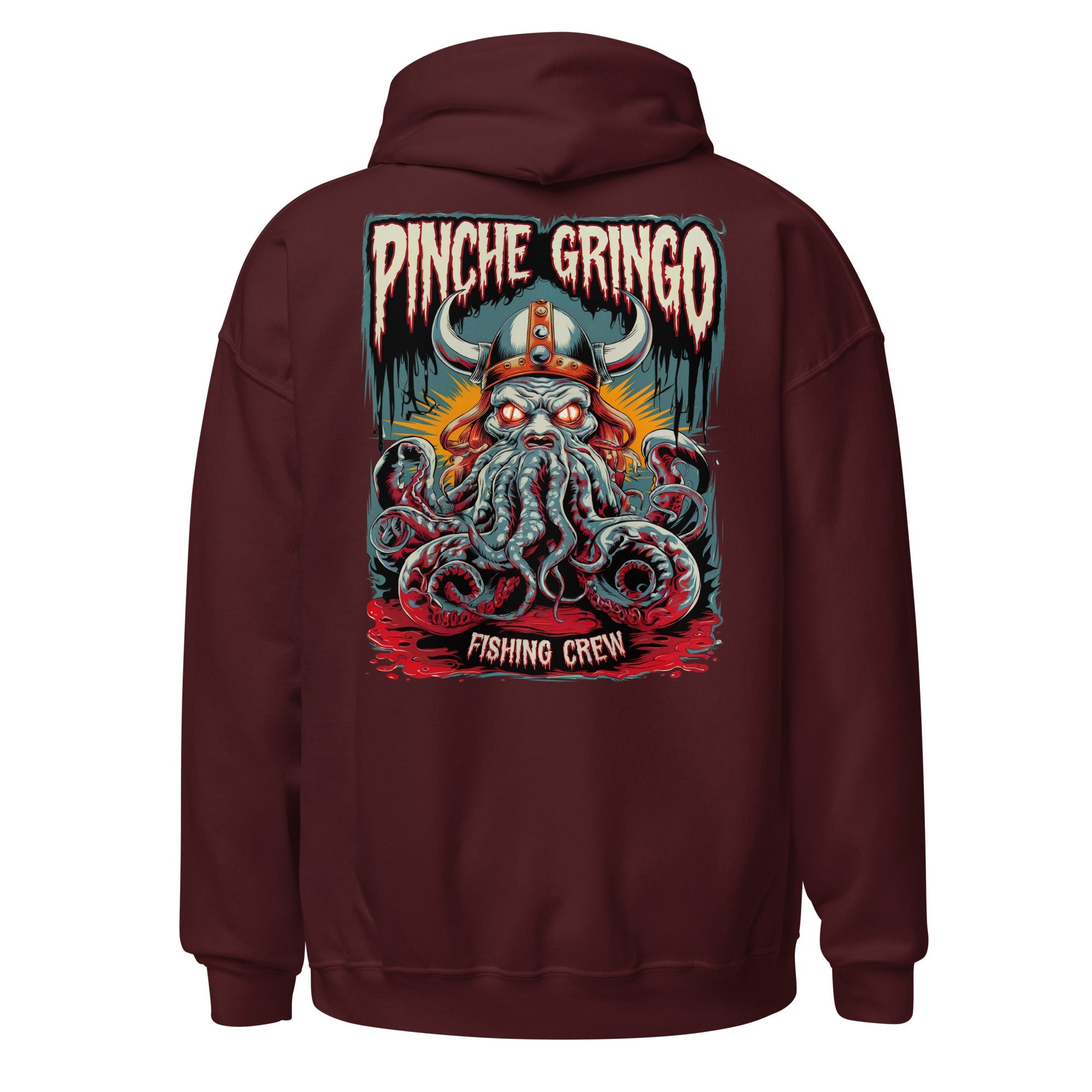 Pinche Gringo Vikingpuss Fishing Crew Hoodie