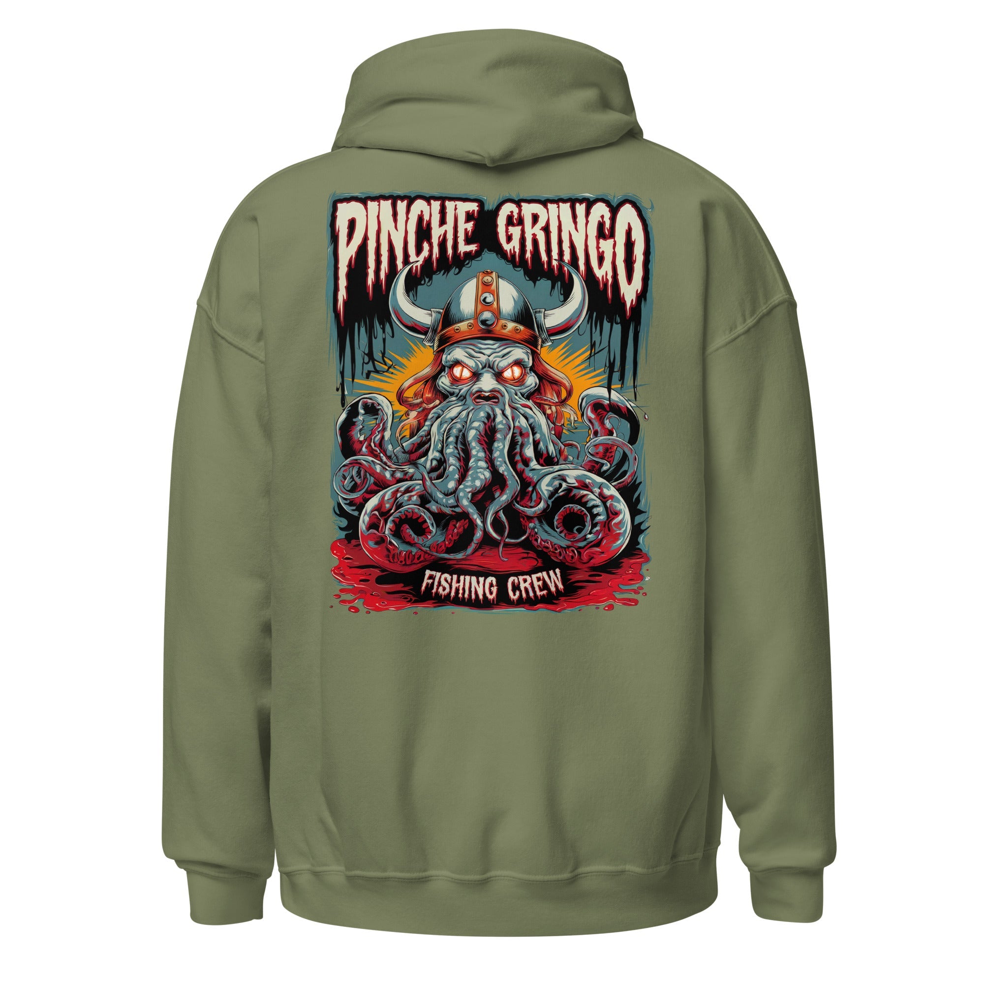 Pinche Gringo Vikingpuss Fishing Crew Hoodie