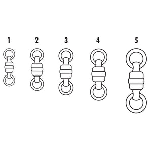 VMC - Black Stainless Steel Swivels (Heavy - Duty Ball Bearing, Multiple Packs) - Bobber Bargain