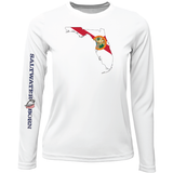 Key West, FL State of Florida Girl's Long Sleeve UPF 50+ Dry-Fit Shirt
