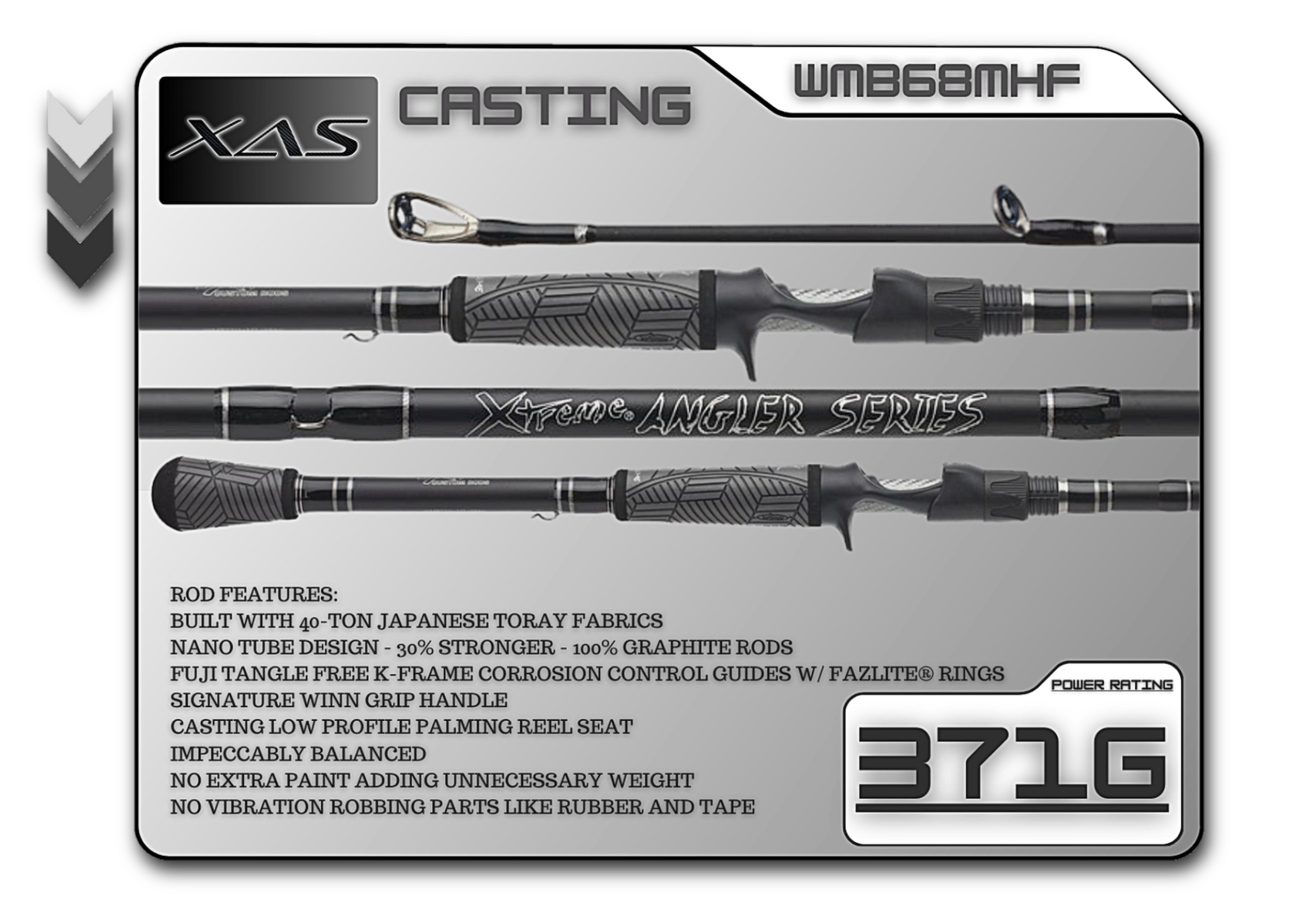 WMB68MHF 6'8" Med-Heavy Fast