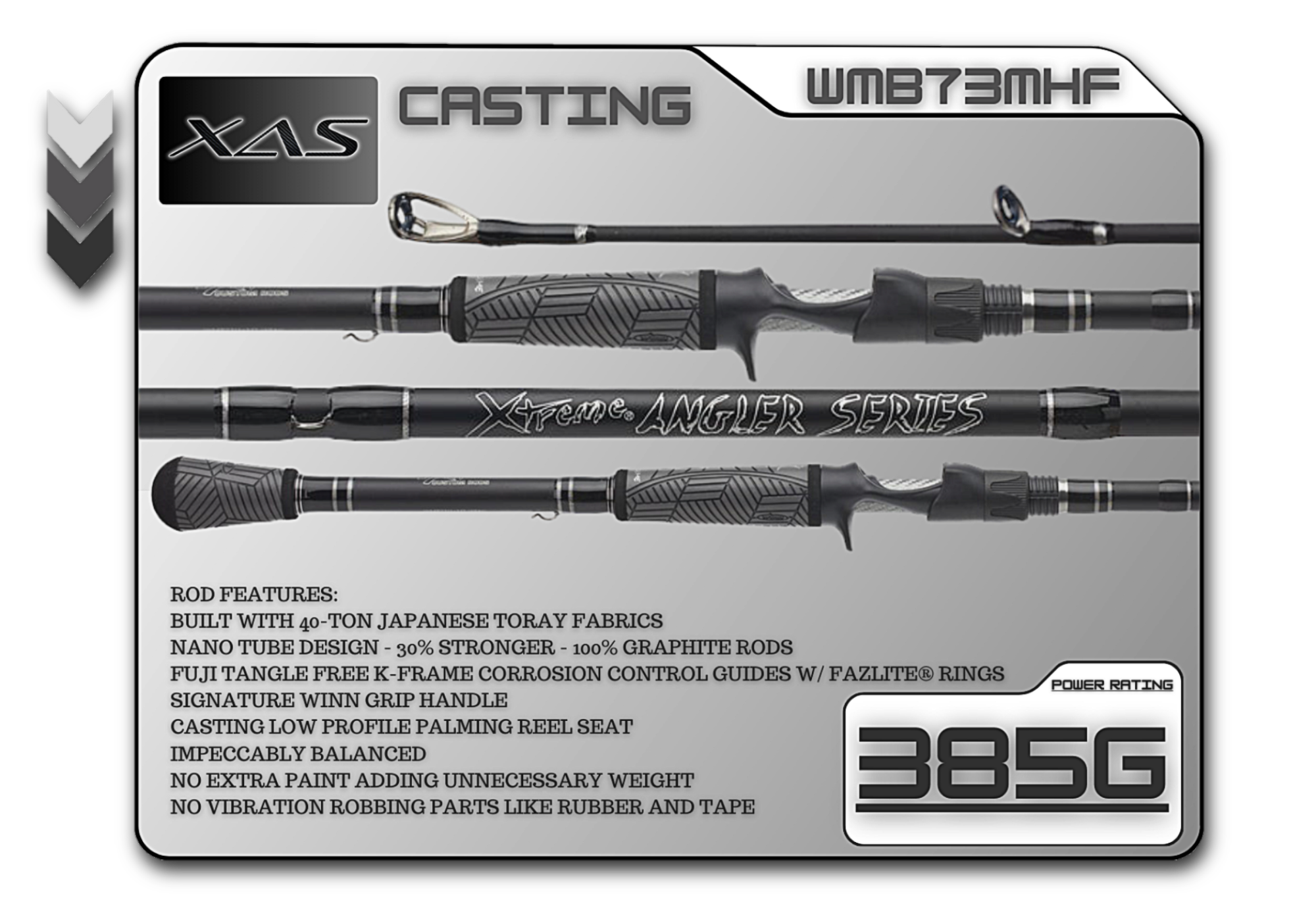 WMB73MHF 7'3" Medium Heavy Fast