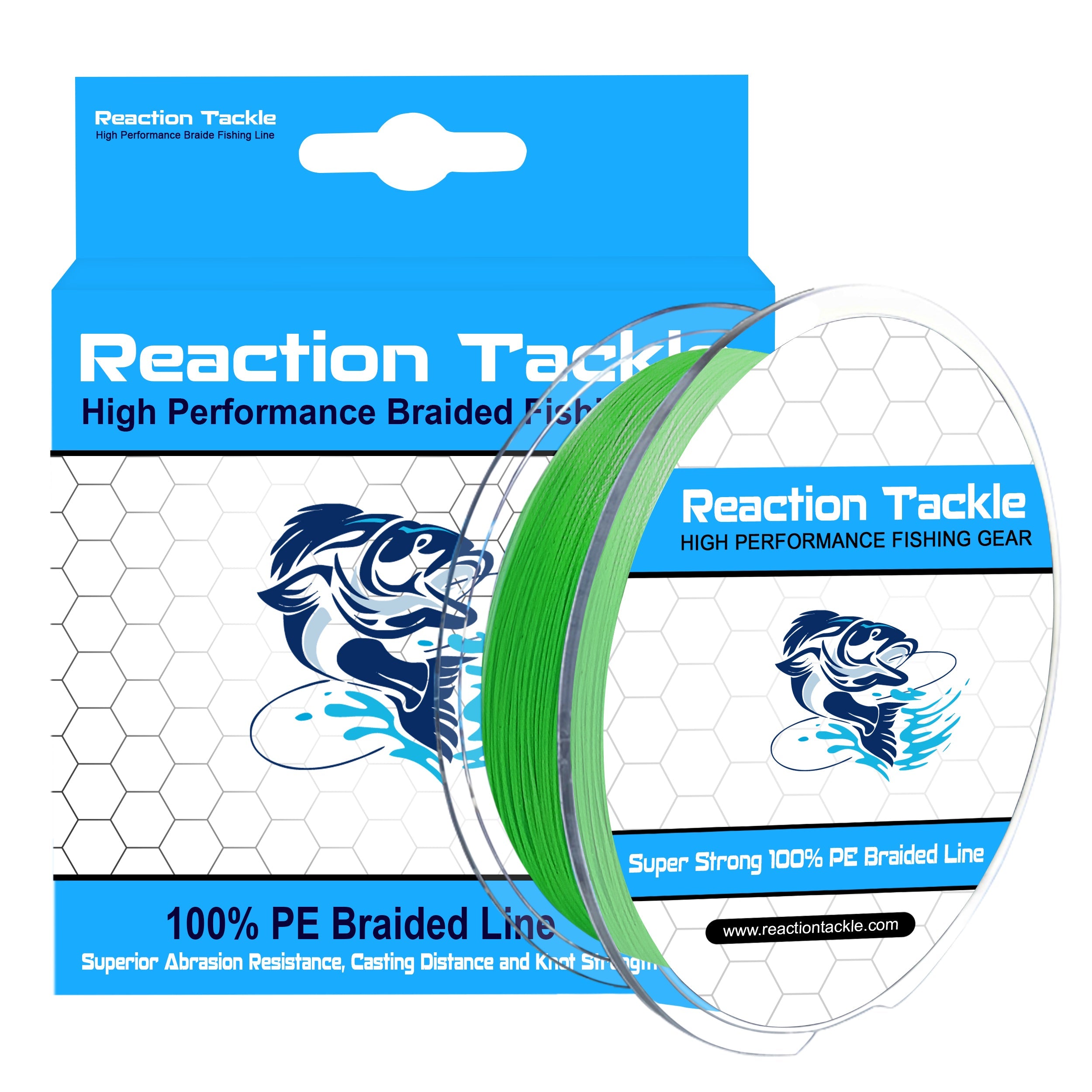 Línea de pesca trenzada de 9 hebras Reaction Tackle 